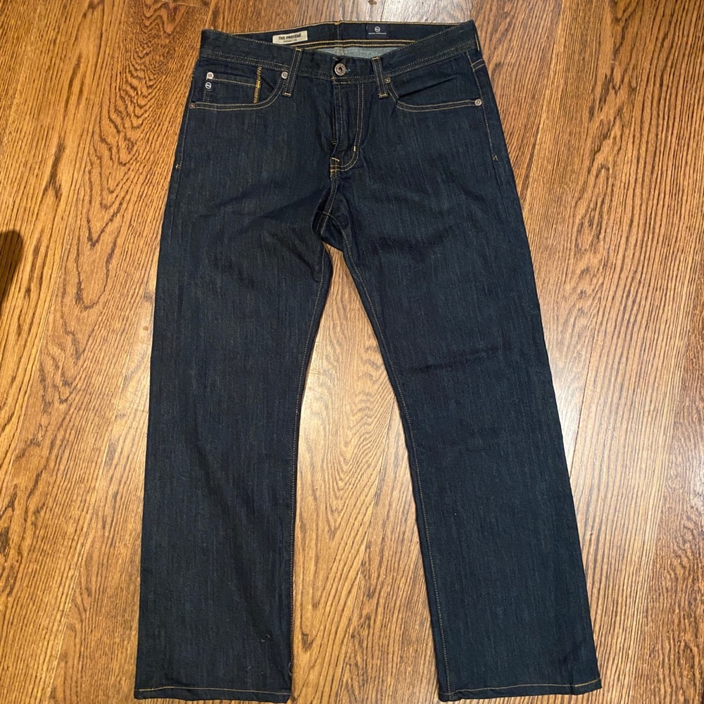 Adriano Goldschmied The Protégé Straight Leg Men’s Jeans in Dark Wash, 30x34